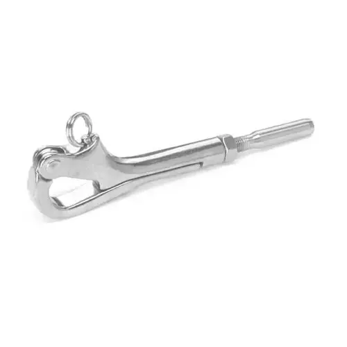 4" Stainless Steel Positive Locking Pelican Hook for 5/32" Wire 4" Stainless Steel Positive Locking Pelican Hook for 5/32" Wire