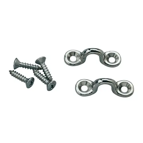 Bimini Eye Straps, 2-Pack Silver Bimini Eye Straps, 2-Pack Silver