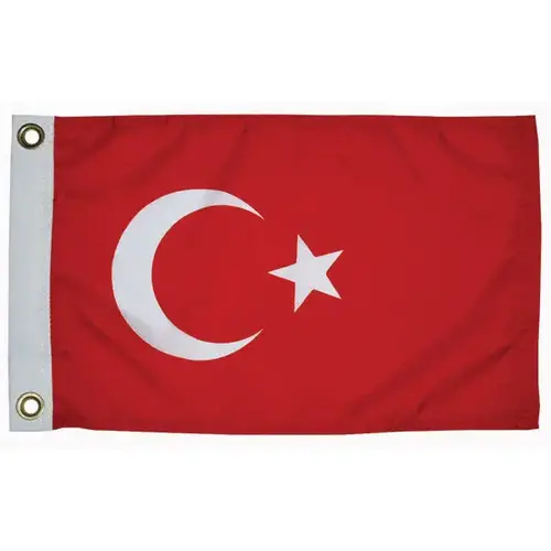 Turkey Courtesy Flag, 12" x 18" Turkey Courtesy Flag, 12" x 18"