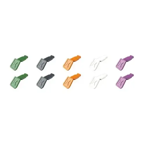 10 Pc KNIPEXTEND ColorCoded Clips (Green, Dark Gray, Orange, White, Violet) 10 Pc KNIPEXTEND ColorCoded Clips (Green, Dark Gray, Orange, White, Violet)