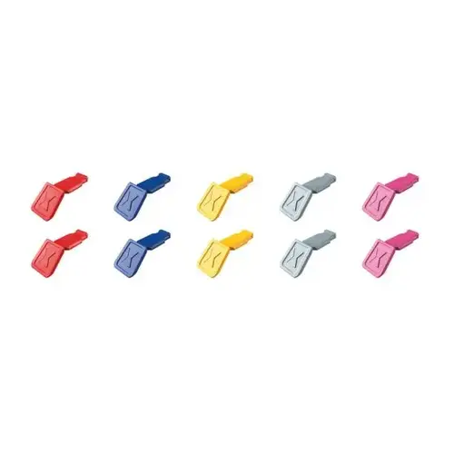 10 Pc KNIPEXTEND ColorCoded Clips (Red, Blue, Yellow, Light Gray, Magenta) 10 Pc KNIPEXTEND ColorCoded Clips (Red, Blue, Yellow, Light Gray, Magenta)