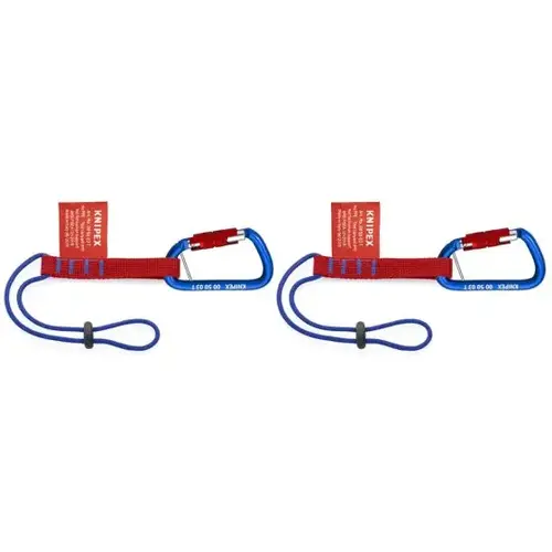 Tool Tethering Adaptor Straps with Captive Eye Carabiner, 13" Tool Tethering Adaptor Straps with Captive Eye Carabiner, 13"