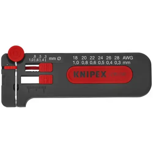 Mini Wire Stripper 18-28 AWG, 4", Bare Plastic Mini Wire Stripper 18-28 AWG, 4", Bare Plastic