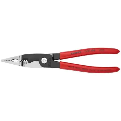 6-in-1 Electrical Installation Pliers-Metric Wire, 8", Non-Slip Plastic 6-in-1 Electrical Installation Pliers-Metric Wire, 8", Non-Slip Plastic