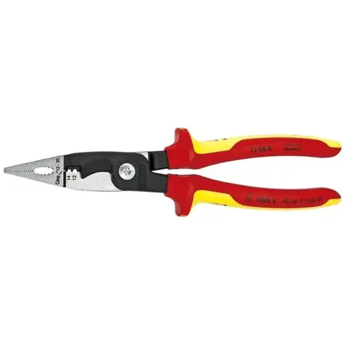 6-in-1 Electrical Installation Pliers 12/14 AWG-1000V, 8", Comfort Grip, Bulk 6-in-1 Electrical Installation Pliers 12/14 AWG-1000V, 8", Comfort Grip, Bulk