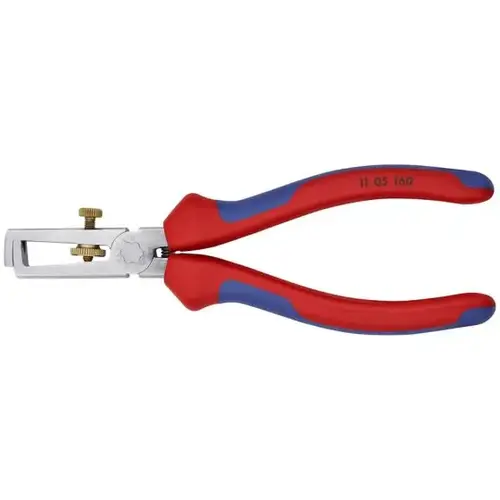 End-Type Wire Stripper, 6.25", Comfort Grip, Chrome Plated End-Type Wire Stripper, 6.25", Comfort Grip, Chrome Plated