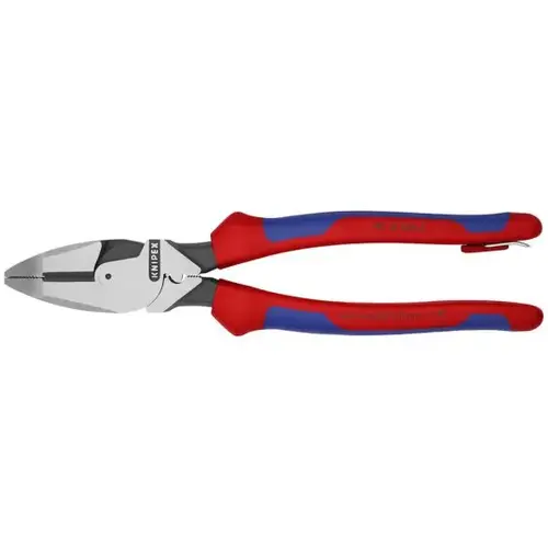 High Lev Lineman's New England Tape Puller Crimper-Tethered, 9.5", Comfort Grip High Lev Lineman's New England Tape Puller Crimper-Tethered, 9.5", Comfort Grip