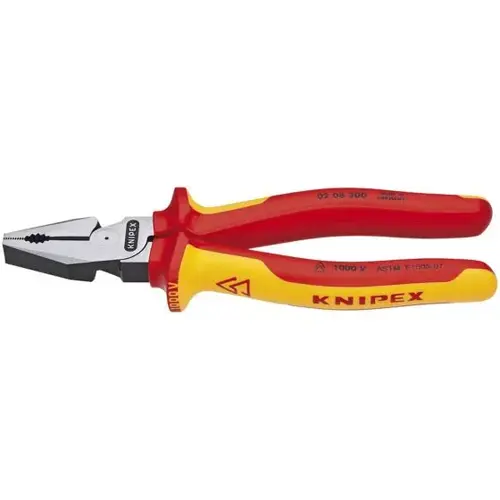 High Leverage Combination Pliers-1000V, 8", Comfort Grip, ASTM, Bulk High Leverage Combination Pliers-1000V, 8", Comfort Grip, ASTM, Bulk
