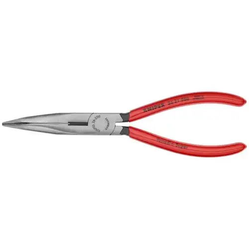 Long Nose 40 degree Angled Pliers with Cutter, 8", Plastic Long Nose 40 degree Angled Pliers with Cutter, 8", Plastic