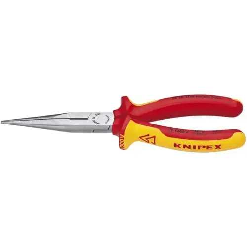 Long Nose Pliers with Cutter-1000V, 8", Comfort Grip, ASTM Long Nose Pliers with Cutter-1000V, 8", Comfort Grip, ASTM
