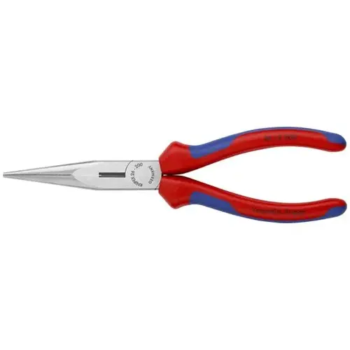 Long Nose Pliers with Cutter, 8", Comfort Grip, Polished Long Nose Pliers with Cutter, 8", Comfort Grip, Polished