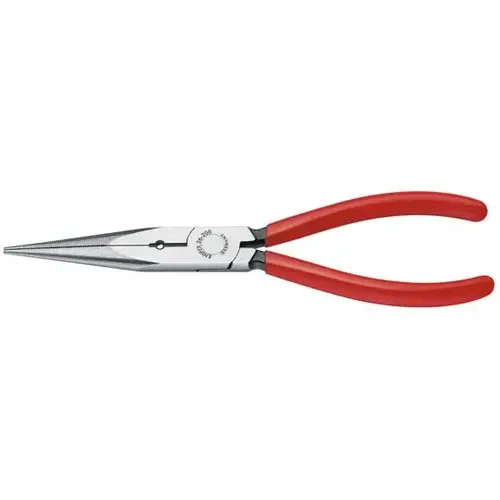 Long Nose Pliers with Cutter and 12 AWG Stripping Hole, 8", Plastic Long Nose Pliers with Cutter and 12 AWG Stripping Hole, 8", Plastic