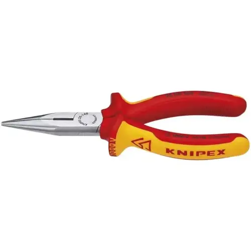Long Nose Pliers with Cutter-1000V, 6.25", Comfort Grip, ASTM Long Nose Pliers with Cutter-1000V, 6.25", Comfort Grip, ASTM