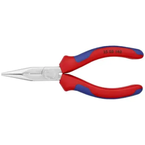 Long Nose Pliers with Cutter, 5.5", Comfort Grip, Chrome Plated Long Nose Pliers with Cutter, 5.5", Comfort Grip, Chrome Plated