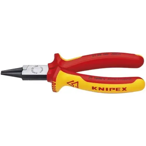 Round Nose Pliers-1000V, 6.25", Comfort Grip, ASTM Round Nose Pliers-1000V, 6.25", Comfort Grip, ASTM