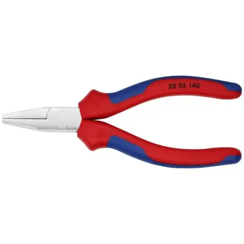 Flat Nose Pliers, 5.5", Comfort Grip, Chrome Plated Flat Nose Pliers, 5.5", Comfort Grip, Chrome Plated