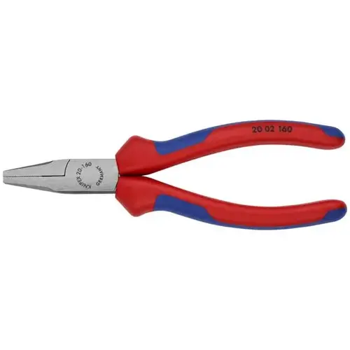 Flat Nose Pliers, 6.25", Comfort Grip, Polished Flat Nose Pliers, 6.25", Comfort Grip, Polished