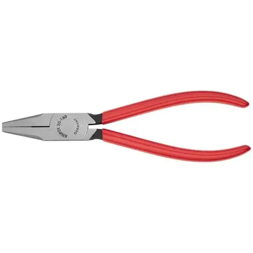 Flat Nose Pliers, 7.25", Non-Slip Plastic Flat Nose Pliers, 7.25", Non-Slip Plastic