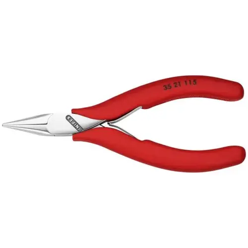 Electronics Gripping Pliers-Half Round Tips, 4.5", Comfort Grip, Half-round Jaws Electronics Gripping Pliers-Half Round Tips, 4.5", Comfort Grip, Half-round Jaws