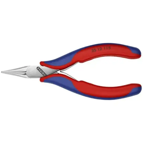 Electronics Pliers-Flat Tips, 4.5", Comfort Grip, Flat Jaws Electronics Pliers-Flat Tips, 4.5", Comfort Grip, Flat Jaws
