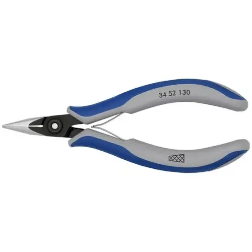 Electronics Pliers-Half Round Tips, Cross-Hatched, 5.25", Comfort Grip Electronics Pliers-Half Round Tips, Cross-Hatched, 5.25", Comfort Grip