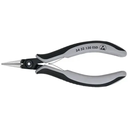 Electronics Pliers-Round Tips, ESD, 5.25", Comfort Grip Electronics Pliers-Round Tips, ESD, 5.25", Comfort Grip