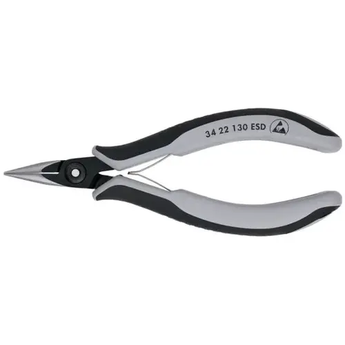 Electronics Pliers-Half Round Tips, ESD, 5.25", Comfort Grip Electronics Pliers-Half Round Tips, ESD, 5.25", Comfort Grip