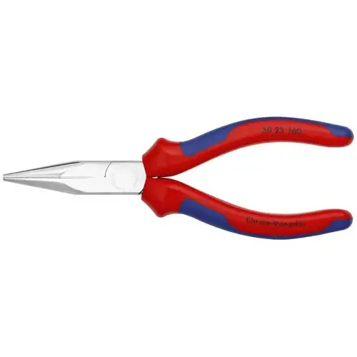Long Nose Pliers-Half Round Tips, 6.25", Comfort Grip Long Nose Pliers-Half Round Tips, 6.25", Comfort Grip