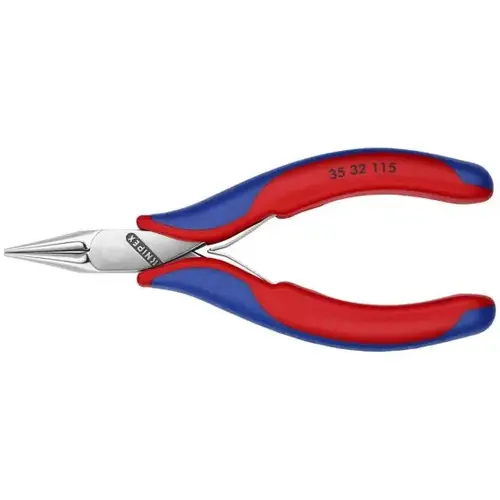 Electronics Pliers-Round Tips, 4.5", Comfort Grip, Round Jaws Electronics Pliers-Round Tips, 4.5", Comfort Grip, Round Jaws