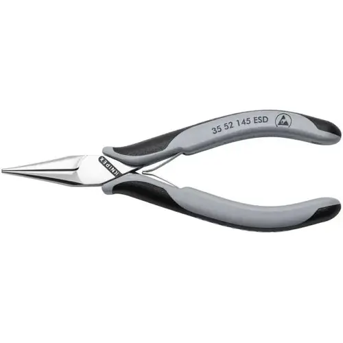 Electronics Pliers-Flat Tips, 5.75", Comfort Grip, Flat Jaws Electronics Pliers-Flat Tips, 5.75", Comfort Grip, Flat Jaws