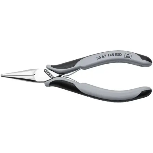 Electronics Pliers-Half Round Tips, 5.75", Comfort Grip, Half-round Jaws Electronics Pliers-Half Round Tips, 5.75", Comfort Grip, Half-round Jaws