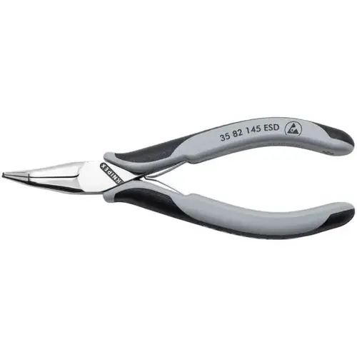 Electronics 45 degree Pliers-Half Round Tips, 5.75", Comfort Grip, Half-round Jaws Electronics 45 degree Pliers-Half Round Tips, 5.75", Comfort Grip, Half-round Jaws