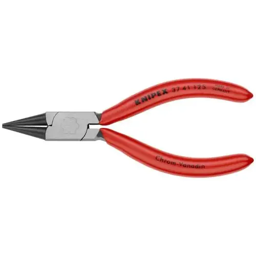 Electronics Gripping Pliers-Round Pointed Tips, 5", Plastic, Polished Electronics Gripping Pliers-Round Pointed Tips, 5", Plastic, Polished