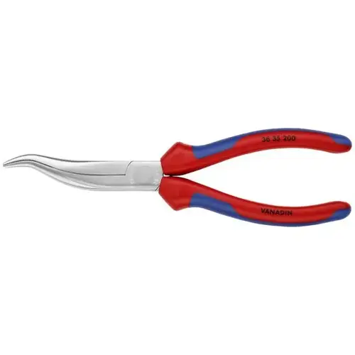 Long Nose Pliers without Cutter-S Shape, 8", Comfort Grip Long Nose Pliers without Cutter-S Shape, 8", Comfort Grip
