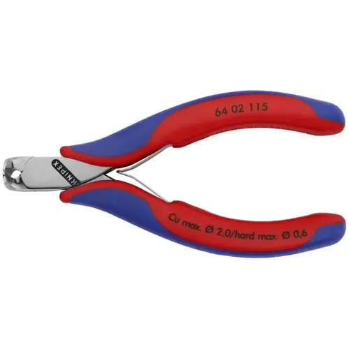 Electr End Cutting Nippers, 4.5", Comfort Grip, Semi-flush Sml Bevel Cut Electr End Cutting Nippers, 4.5", Comfort Grip, Semi-flush Sml Bevel Cut
