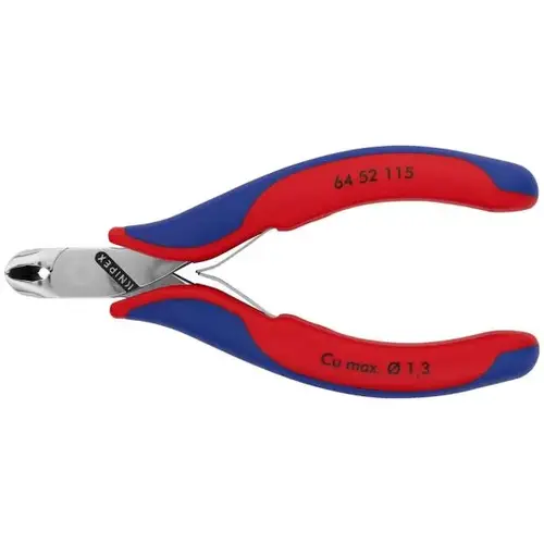 Electr End Cutting Nippers, 4.5", Comfort Grip, Flush Cut Electr End Cutting Nippers, 4.5", Comfort Grip, Flush Cut