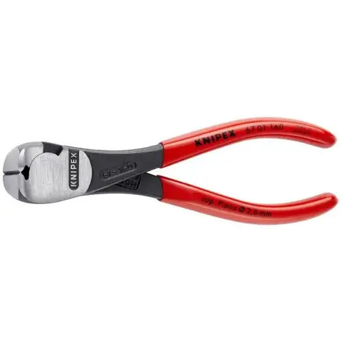 High Leverage End Cutting Nippers, 6.25", Plastic, Polished High Leverage End Cutting Nippers, 6.25", Plastic, Polished
