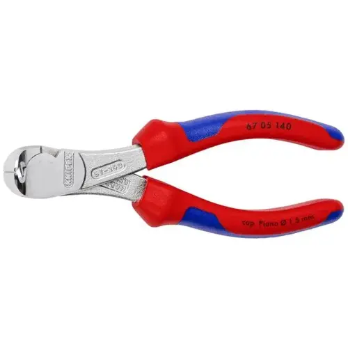 High Leverage End Cutting Nippers, 5.5", Comfort Grip, Chrome Plated High Leverage End Cutting Nippers, 5.5", Comfort Grip, Chrome Plated