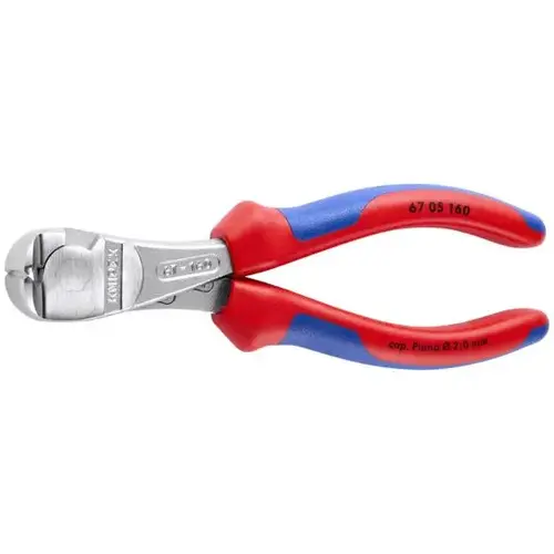 High Leverage End Cutting Nippers, 6.25", Comfort Grip, Chrome Plated High Leverage End Cutting Nippers, 6.25", Comfort Grip, Chrome Plated