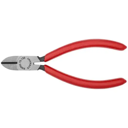 Diagonal Cutters, 5", Plastic Coating, Bevel Cut, Electronics Diagonal Cutters, 5", Plastic Coating, Bevel Cut, Electronics