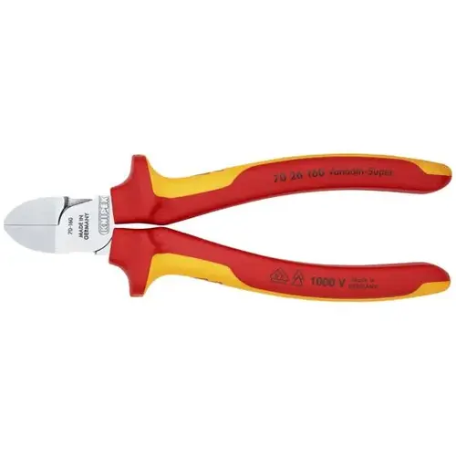 Diagonal Cutters-1000V, 6.25", Comfort Grip, VDE Diagonal Cutters-1000V, 6.25", Comfort Grip, VDE