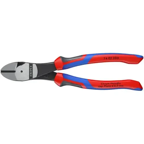 High Leverage Diagonal Cutters, 8", Comfort Grip, Polished High Leverage Diagonal Cutters, 8", Comfort Grip, Polished