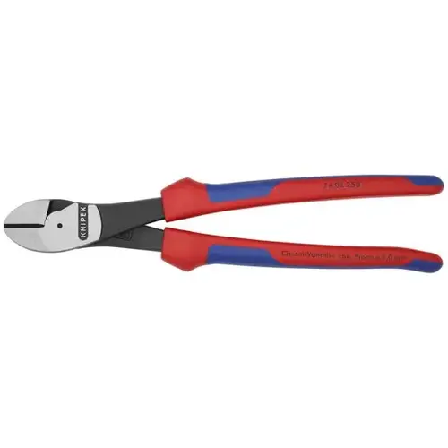 High Leverage Diagonal Cutters, 10", Comfort Grip, Polished High Leverage Diagonal Cutters, 10", Comfort Grip, Polished