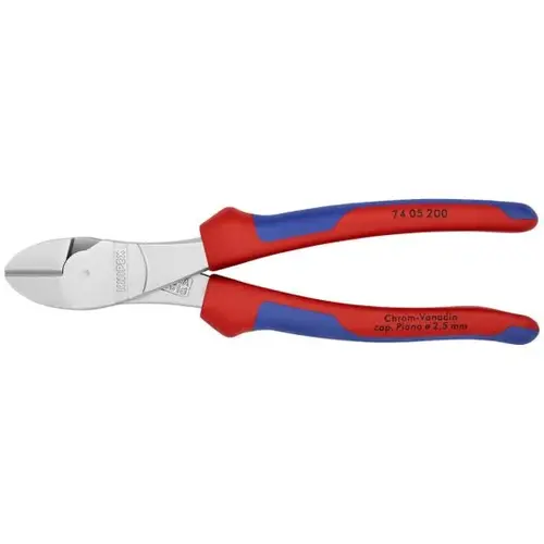 High Leverage Diagonal Cutters, 8", Comfort Grip, Chrome Plated High Leverage Diagonal Cutters, 8", Comfort Grip, Chrome Plated