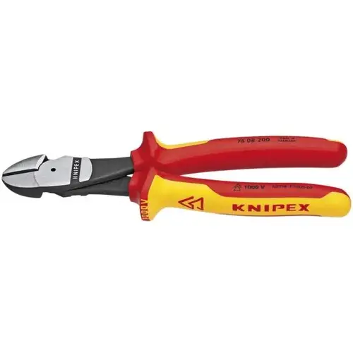 High Leverage Diagonal Cutters-1000V, 8", Comfort Grip, ASTM, Bulk High Leverage Diagonal Cutters-1000V, 8", Comfort Grip, ASTM, Bulk