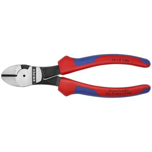 High Leverage Diagonal Cutters-Spring, 7.25", Comfort Grip High Leverage Diagonal Cutters-Spring, 7.25", Comfort Grip