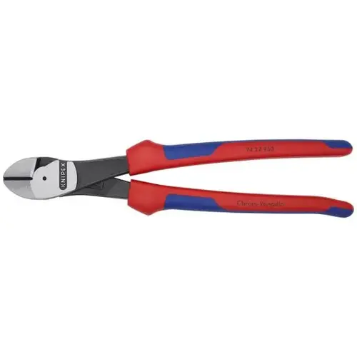 High Leverage 12 degree Angled Diagonal Cutters, 10", Comfort Grip High Leverage 12 degree Angled Diagonal Cutters, 10", Comfort Grip