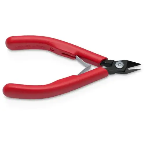 Electronics Diagonal Cutters, 5", Plastic, Semi-Flush very Small Bevel Cut Electronics Diagonal Cutters, 5", Plastic, Semi-Flush very Small Bevel Cut