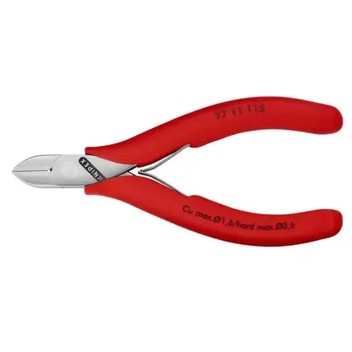 Electronics Diagonal Cutters, 4.5", Comfort Grip, Semi-flush Small Bevel Cut Electronics Diagonal Cutters, 4.5", Comfort Grip, Semi-flush Small Bevel Cut