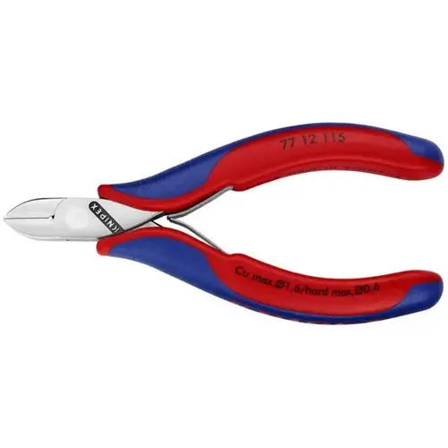 Electronics Diagonal Cutters, 4.5", Comfort Grip, Semi-flush Small Bevel Cut Electronics Diagonal Cutters, 4.5", Comfort Grip, Semi-flush Small Bevel Cut